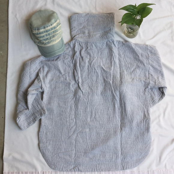 ZARA Oversized Half- Zip Texture Weaved Sweatshirt - Picture 9 of 10